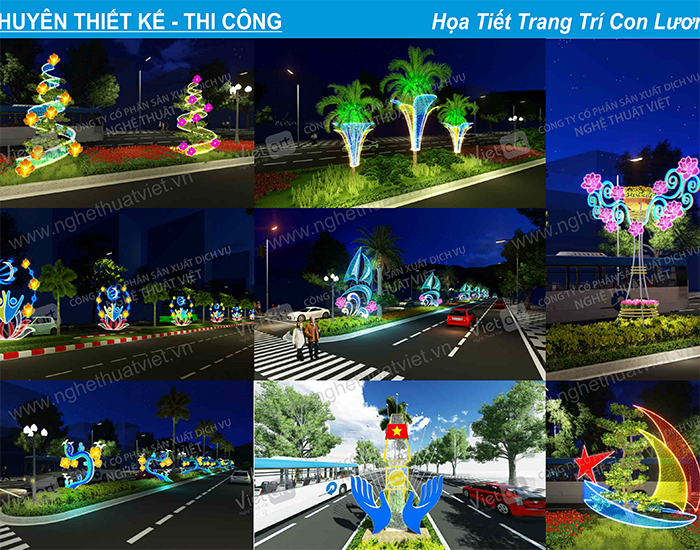 Trang trí đường phố VietArt - Nghệ Thuật Việt